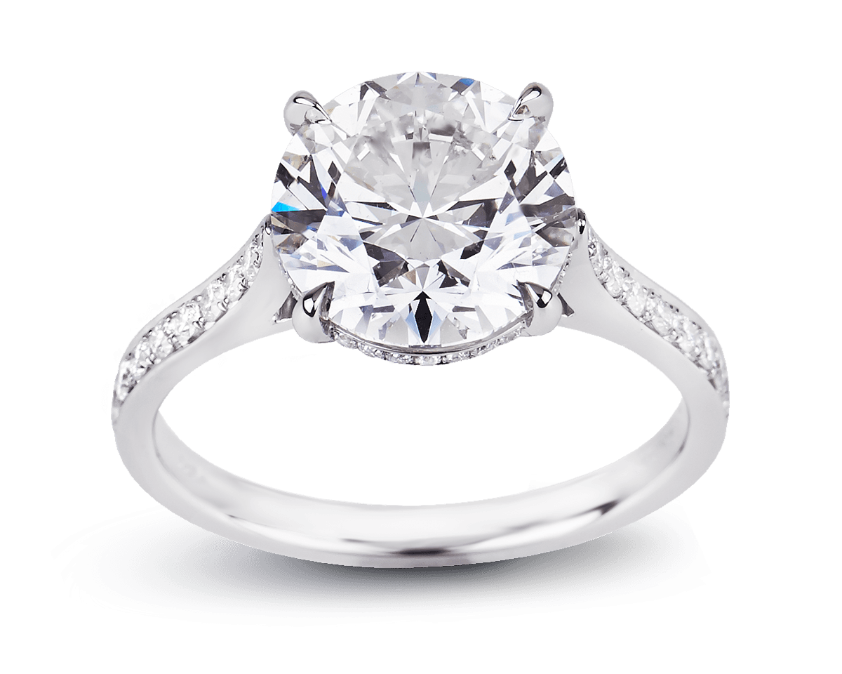The Trueste Solitaire with Pave